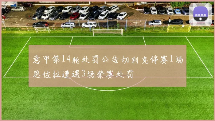 意甲第14轮处罚公告切利克停赛1场恩佐拉遭遇3场禁赛处罚